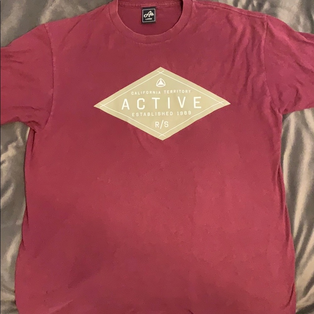 Burgundy Active Tee